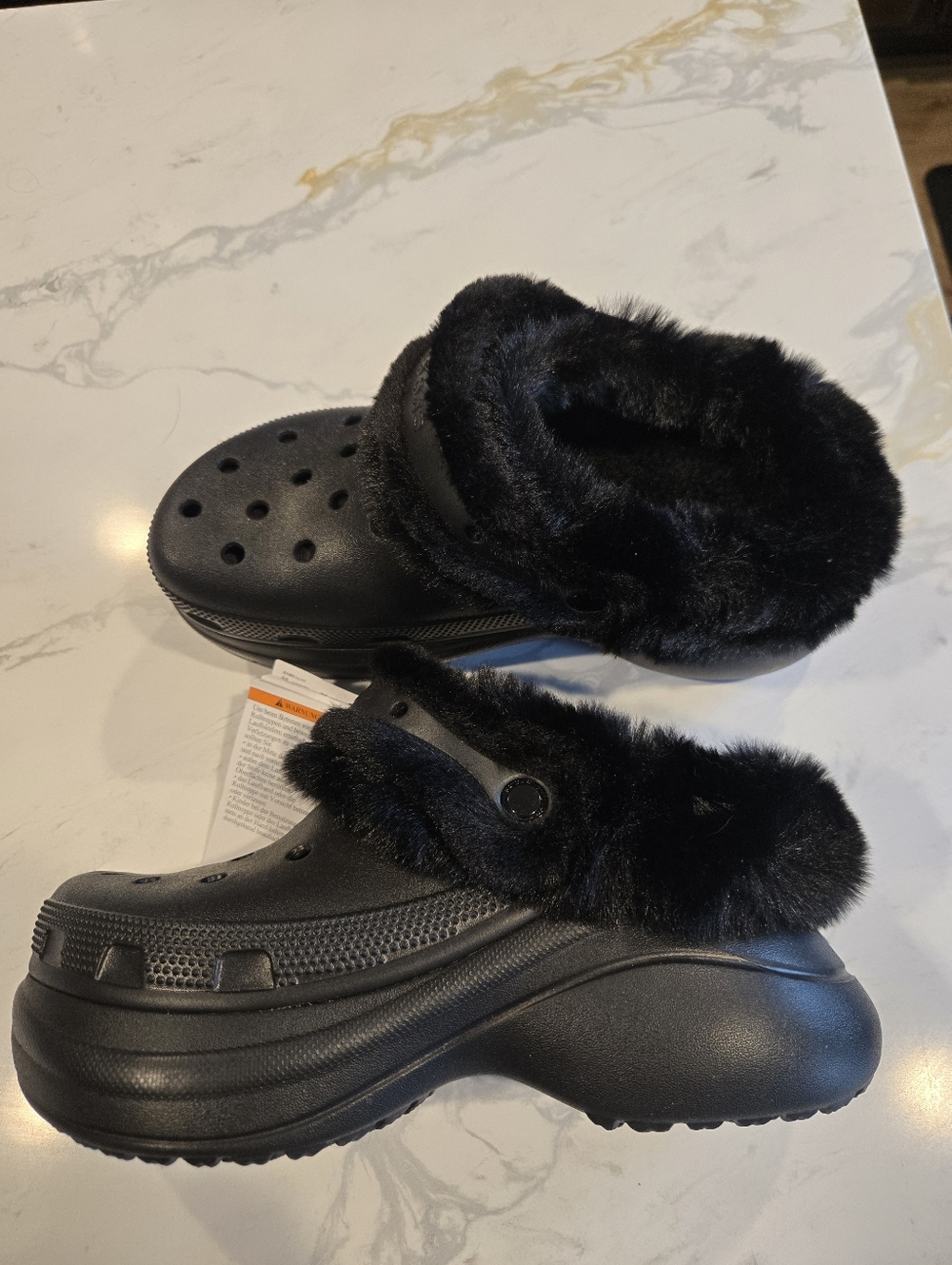 NWT. CROCS Bae Furry Lined Clog. Womens Size 9 - Picture 7 of 10